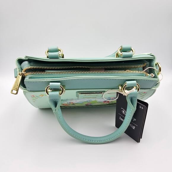 Loungefly Disney Alice in Wonderland Scenic Green Crossbody Handbag Purse Bag - Picture 7 of 9